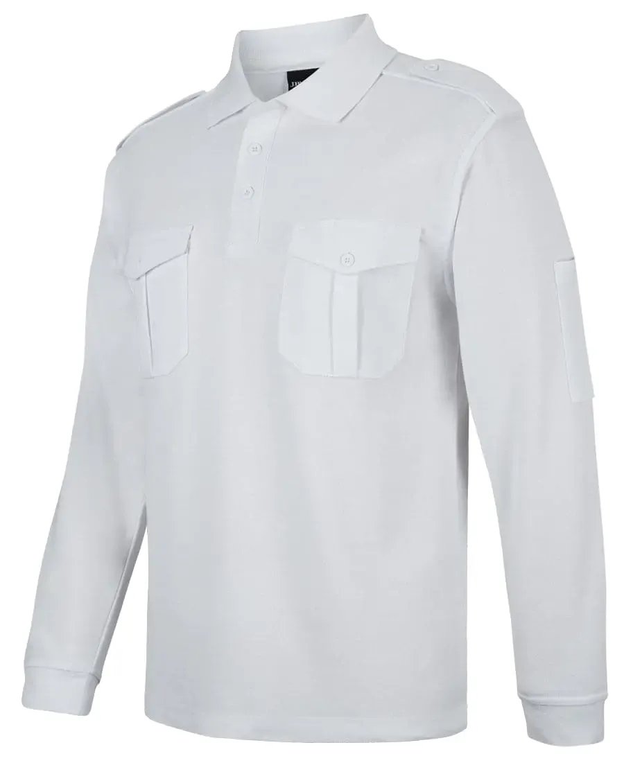 Jb's Long Sleeve Epaulette Polo Shirt 210EL Jb's Wear